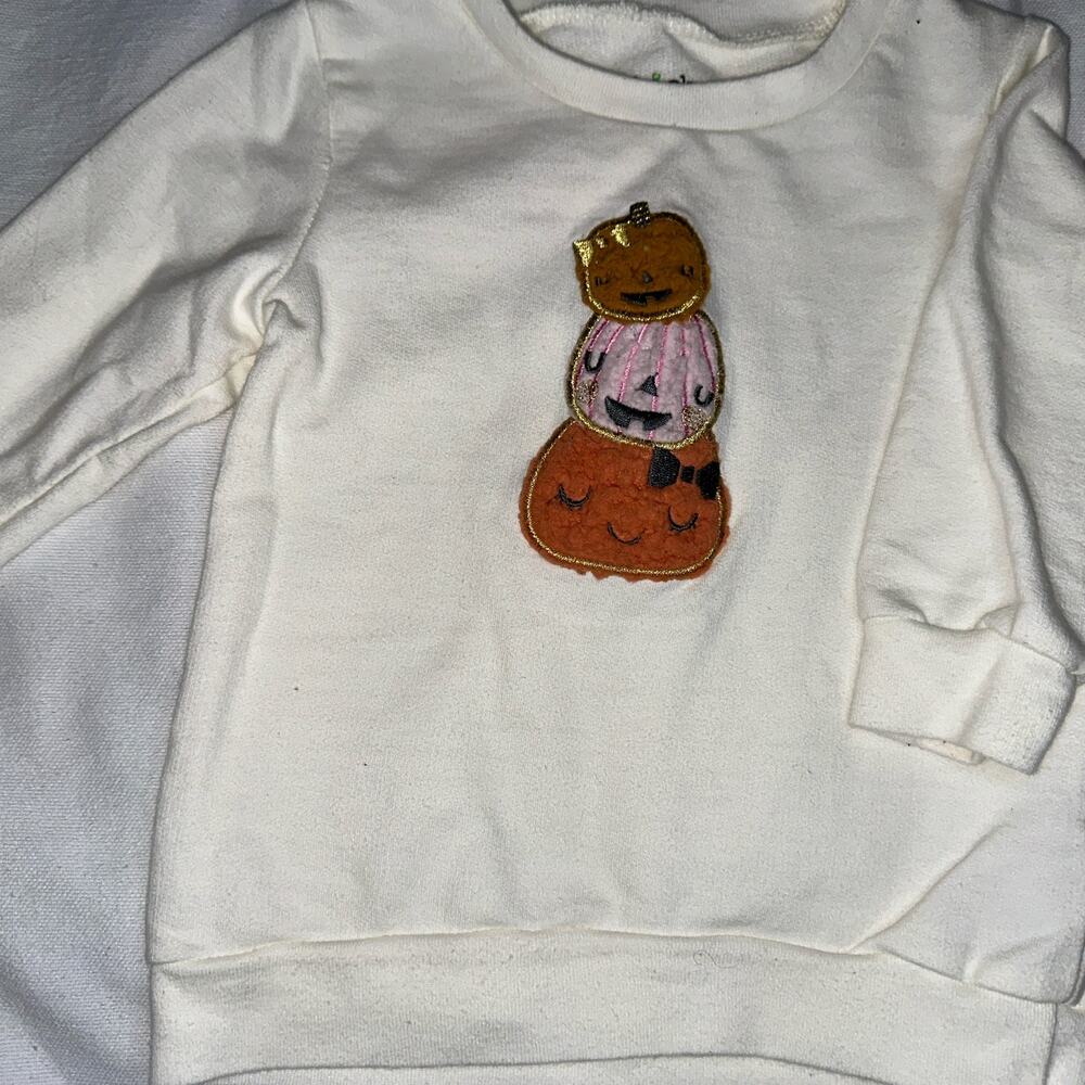 Chick Pea Baby Girls’ 2-Piece Pumpkin Outfit Set – Size 12M - Picture 3 of 7